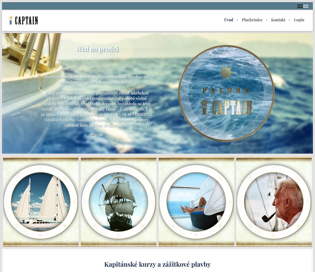 gotowy koncept strony internetowej - wynajem łodzi
