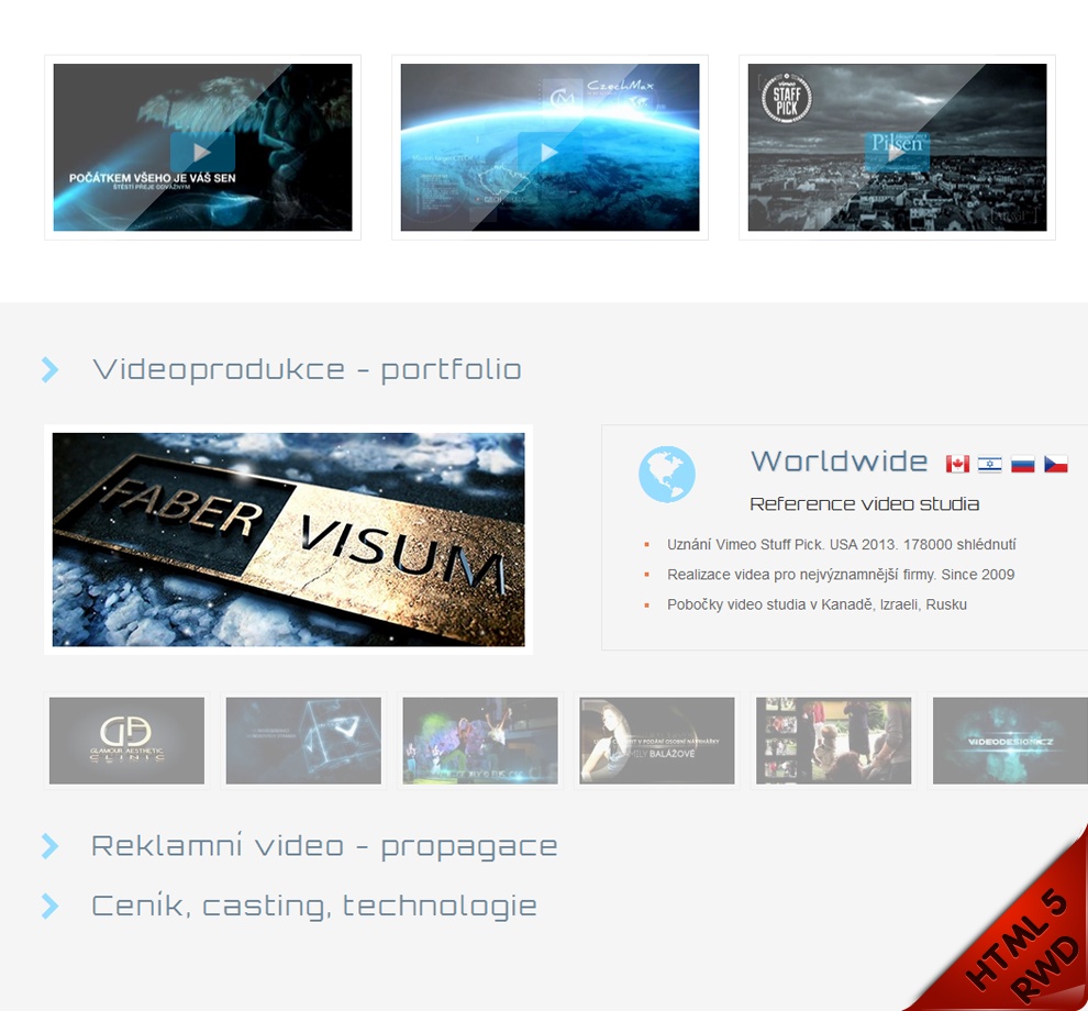 webdesign portfolio - Profesionální video reklama